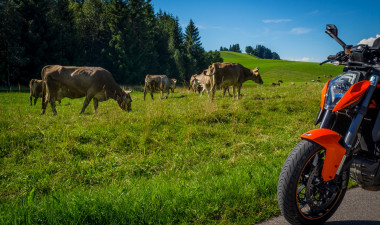 Mit dem Motorrad unterwegs im Allgäu © moppetfoto