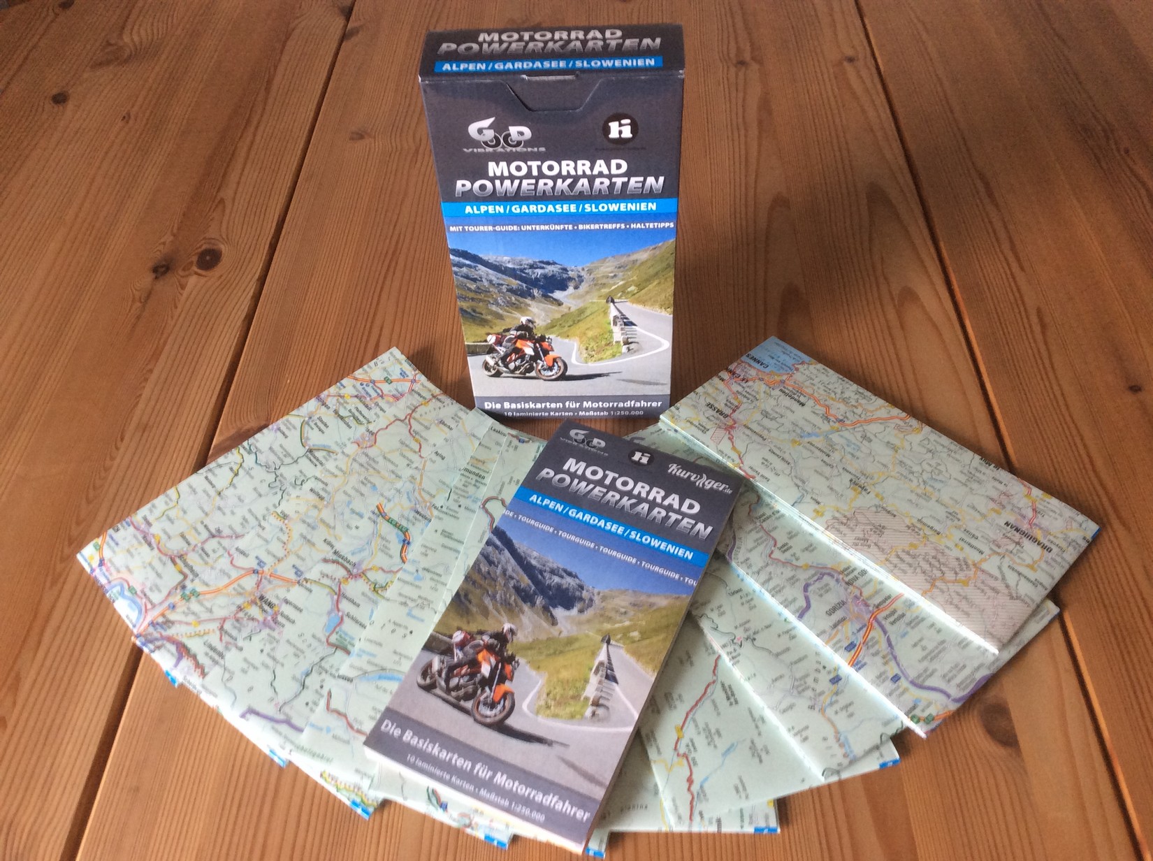 mit Tourer-Guide Karten/Touren/ Deutsche Mittelgebirge Motorrad-Powerkarten 