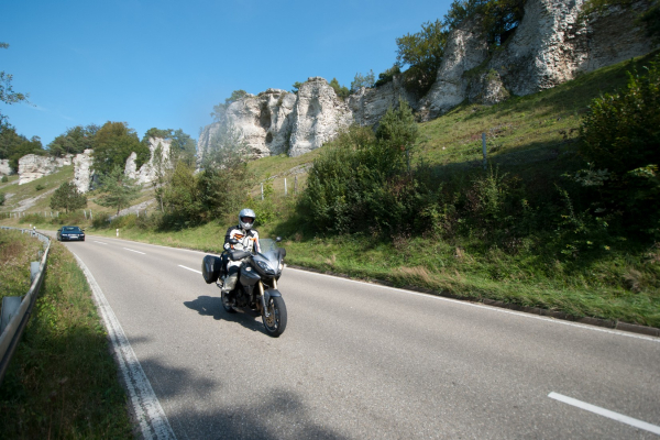 Motorradfahren in Franken ©Peter Wahl