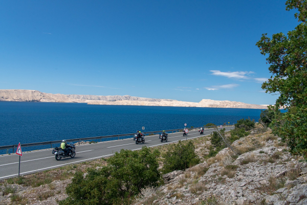 Motorrad fahren - Kroatien - Küstenstraße © Peter Wahl