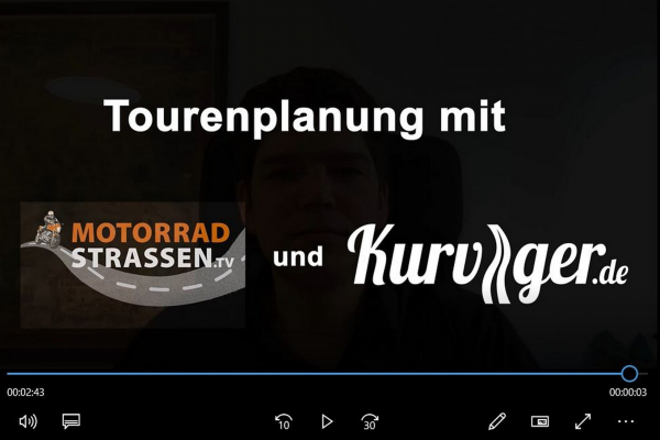 Tourenplanung mit Kurviger.de - So wird's gemacht
