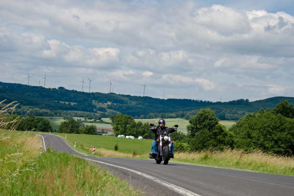 Motorrad fahren im Vogelsberg © motorradstrassen